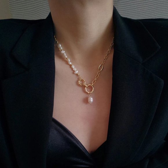 luxury baroque wind natural pearl necklace - Picture 4 of 5